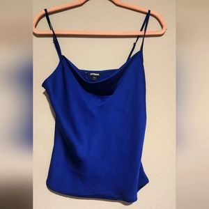 Silky blue top from express